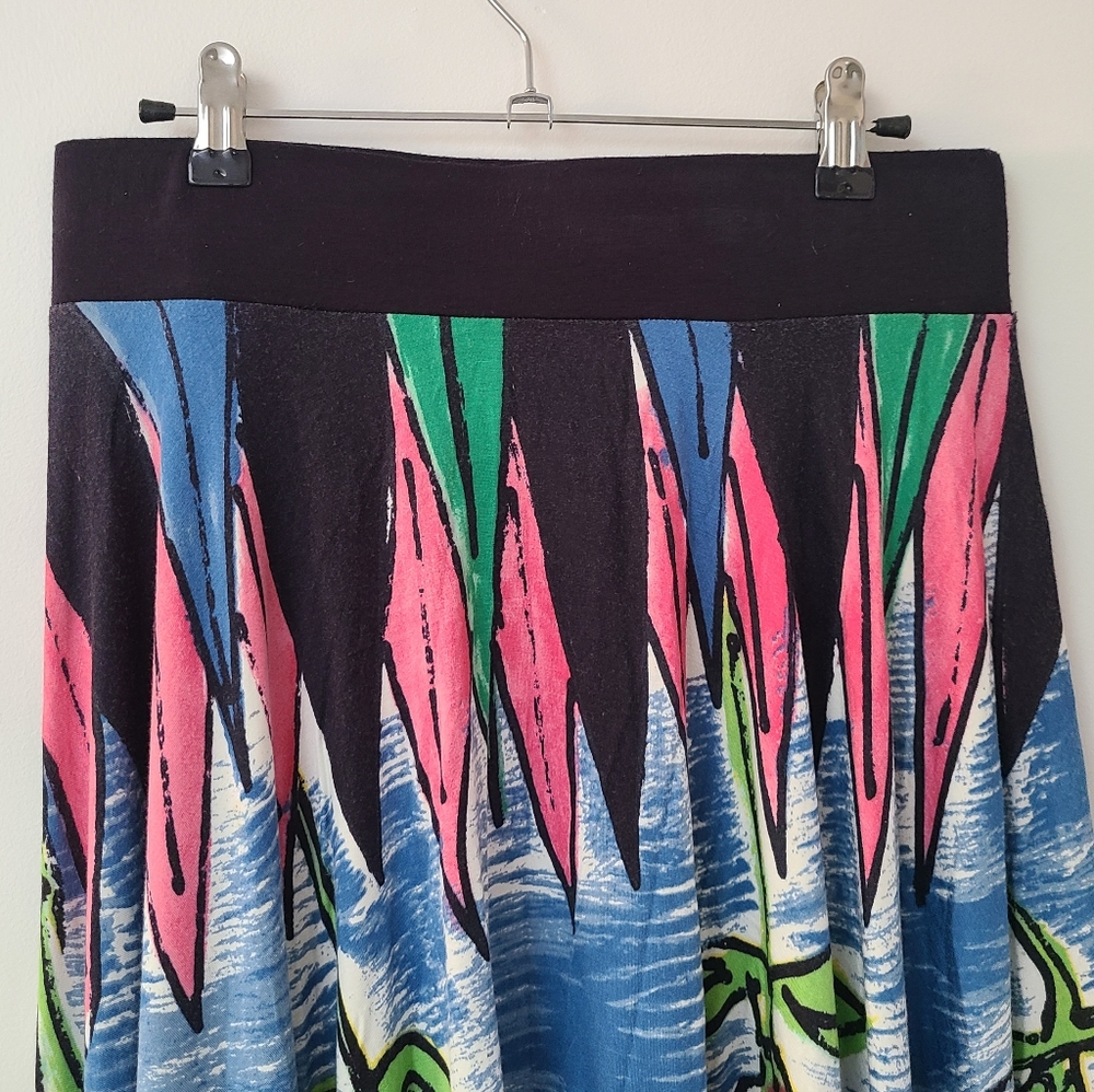 Ric Rac Colorful Flower Print Skirt - Picture 4 of 7
